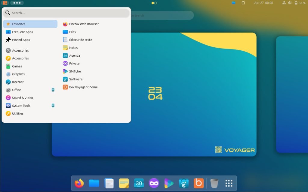 Arc Menu with workspace view