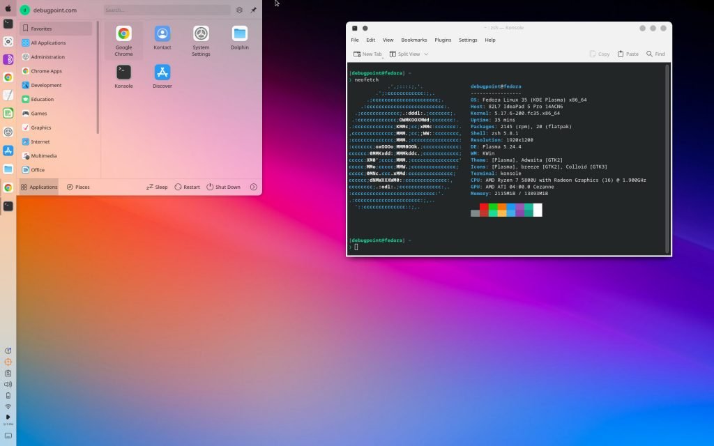 Fedora KDE Edition - Best Linux Distributions of 2022