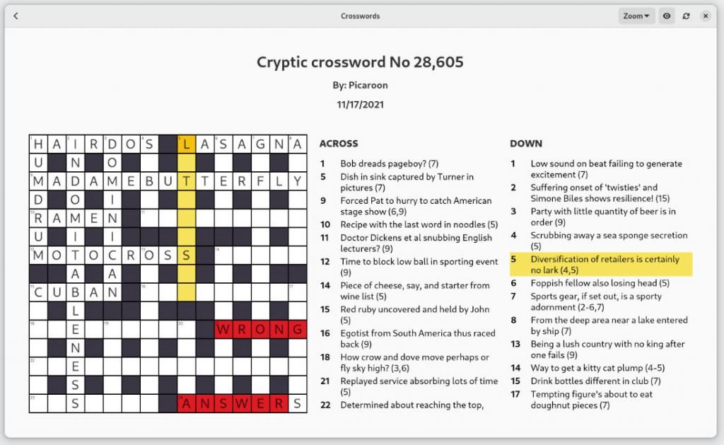 GNOME Crosswords - Perfect GNOME Apps