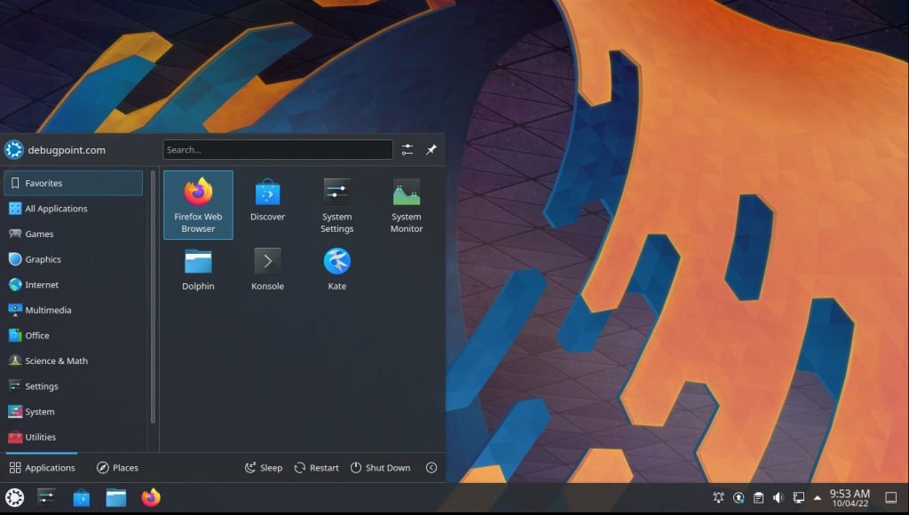Kubuntu 22.04 LTS Desktop