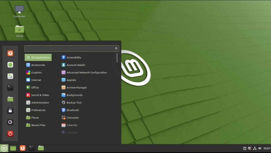 Linux Mint Debian Edition 5 (LMDE5) Desktop