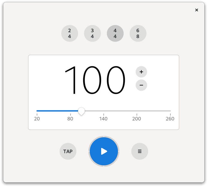 Metronome for GNOME