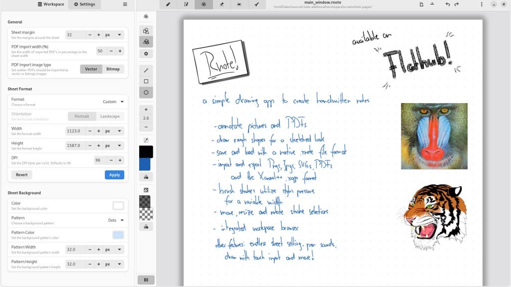 Rnote - Whiteboard Application for Linux based on GTK4 and Rust