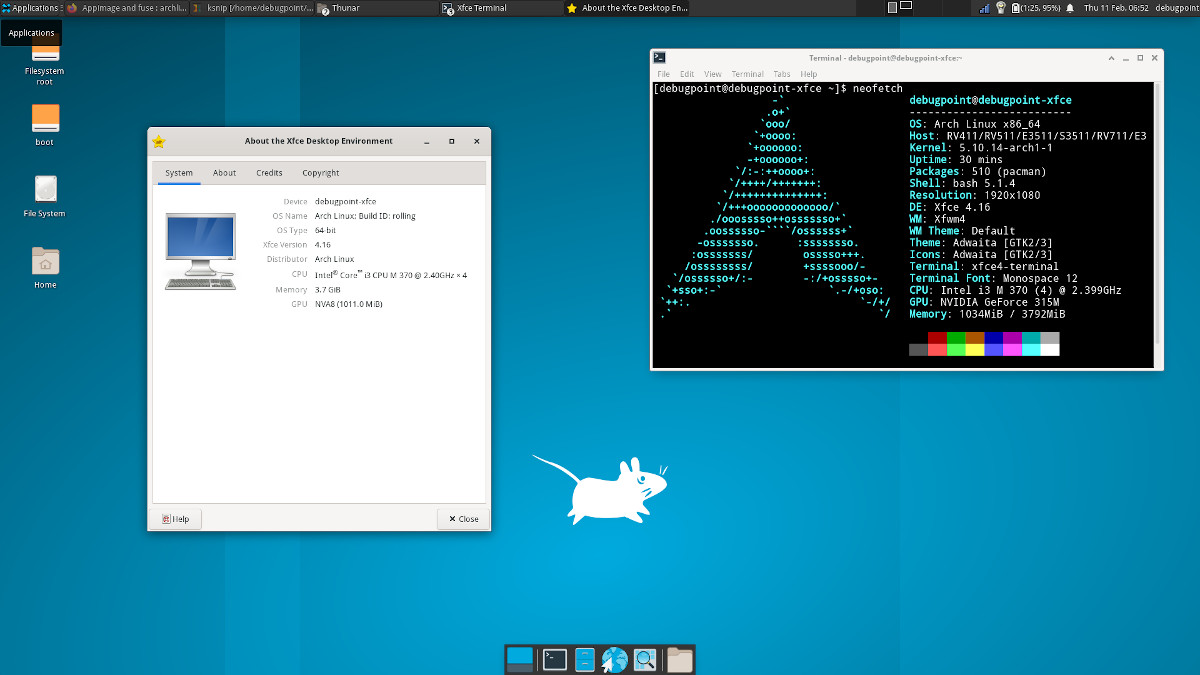 Xfce 4.16 Desktop