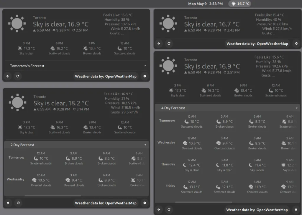 OpenWeather Extension